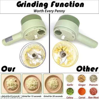4-in-1 Handheld Electric Vegetable Cutter