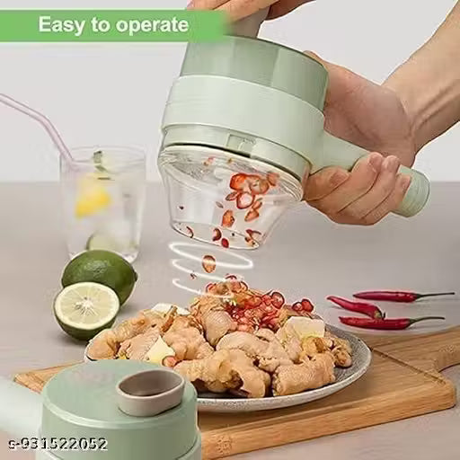 4-in-1 Handheld Electric Vegetable Cutter